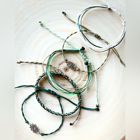 🏞️🌳NEW Pura Vida Inspired/Nature/Fresh Air /Set 5Handmade Adjustable Bracelets - Picture 6 of 11